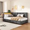 Letto imbottito singolo INONEFT, 90x200 cm, divano letto Anteprima dell’immagine prodotto 2