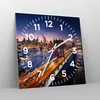 Wanduhr - Quadrat - Glasuhr - Usa amerika new york Produktbild-Vorschau 4