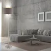 Lampadaire avec abat-jour textile en cappuccino or MASERLO Voir les images du produit 2