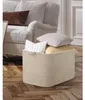 Panier à linge pliable, 63 litres, en coton tressé, beige, Voir les images du produit 5