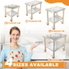 JOIEYOU Servierwagen Edelstahl Rolltisch 61x46x85cm Küche Produktbild-Vorschau 2