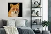 MuchoWow® Poster Fuchs - Rot - Schwarz 75x75 cm - Wand Produktbild-Vorschau 4