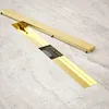 Duschrinne – 70 cm – Gold – Fliesenrost – Edelstahl – mit Produktbild-Vorschau 2