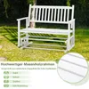 GOPLUS Gartenbank 2 Sitzer, Schaukelbank aus Massivholz bis Produktbild-Vorschau 6
