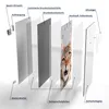 DEQORI Glasuhr 30x60 cm Zahlen 'Maine Coon Katze faucht' Produktbild-Vorschau 7
