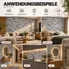 3D Wandpaneele PVC Steinoptik | Graues Quarzit | 20 Platten Produktbild-Vorschau 7