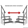 3 Stufen Standtreppe Modell 2 freistehend weiß Treppe Produktbild-Vorschau 2