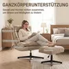 HOMCOM Relaxsessel mit Höhenverstellbarem Hocker Drehbarer Produktbild-Vorschau 8