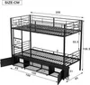 MODFU Etagenbett Kinderbett 90x200cm mit Offener Produktbild-Vorschau 7