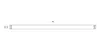 A technical drawing of a product with dimensions. Produktbild-Vorschau