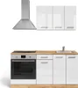 Singleküche Vicco R-Line Weiß Hochglanz/Goldkraft Eiche 160 Produktbild-Vorschau 1