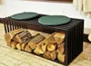 Stojan na palivové dřevo Lavice ve tvaru písmene D 100 cm Náhled obrázku produktu 6