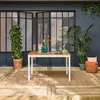 Tavolo da giardino in acacia con angoli arrotondati, 6 Anteprima dell’immagine prodotto 4