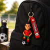 Fußball Schlüsselanhänger Ronaldo Bagclip Rucksackanhänger Produktbild-Vorschau 3