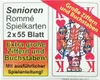 The image shows the packaging of a deck of playing cards for seniors, with a king card visible on the right side. Náhled obrázku produktu