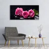 Glasbilder 120x60 Wandbild Druck auf Glas Rosen Steine Produktbild-Vorschau 3