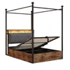 Merax Doppelbett 90x190cm mit Hydraulisch Bettstauraum und Produktbild-Vorschau 8