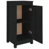 Sideboards 2 Stk. Schwarz 40x35x80 cm Massivholz Kiefer , Produktbild-Vorschau 8