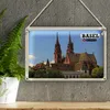 Blechschild Reise Basel Schweiz Münster Kirche 40x30cm Produktbild-Vorschau 3