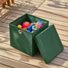 4 Stück Dunkelgrün Faltbox 28 x 28 x 28 cm Aufbewahrungsbox Produktbild-Vorschau 5