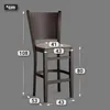 2er-Set ARMANDO | Gastro Barhocker | Leder | Holz | Produktbild-Vorschau 7