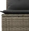 vidaXL 10-tlg. Garten-Sofagarnitur mit Kissen Grau Poly Produktbild-Vorschau 6