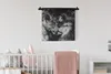 MuchoWow® Wandteppich Wandbehang Löwe - Rauch - Liebe - Produktbild-Vorschau 1