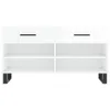 vidaXL Panca per scarpe bianco lucido 102x35x55 cm Anteprima dell’immagine prodotto 4