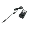A black power adapter with a cord and plug on a white background. Podgląd zdjęcia produktu