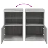 Sideboard mit LED-Leuchten Grau Sonoma 41x37x67 cm Produktbild-Vorschau 10