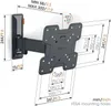 Vogels COMFORT TVM 3225 schwarz Full Motion Small Produktbild-Vorschau 2