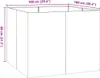 vidaXL Fioriera 100x100x80 cm Acciaio zincato Anteprima dell’immagine prodotto 8