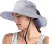 2 Stück Sonnenhut für Damen Outdoor Faltbar Safari Hut mit Produktbild-Vorschau 6