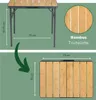 Bambus-Klapptisch für Garten, Balkon oder Camping, leichter Produktbild-Vorschau 15
