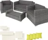 tectake® Aluminium Rattan Lounge München mit Produktbild-Vorschau 1