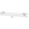 Tiger Boston Haltegriff 45 cm; Edelstahl gebürstet, Produktbild-Vorschau 8