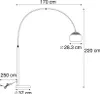 Nowoczesna lampa łukowa ze stali regulowana - Grande Podgląd zdjęcia produktu 3