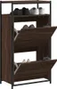 Botník hnědý dubový vzhled 60x34x112 cm materiál na bázi Náhled obrázku produktu 1