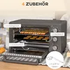 HOMCOM Minibackofen 21L 1400W 60 Min Timer, Kleinbackofen Produktbild-Vorschau 6
