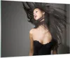 Bilder auf glas - Schönheit Mode Modell posieren - 100x70cm Produktbild-Vorschau 1