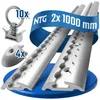 Airlineschiene Zurrschiene 2 x 1 m 1 Meter halbrund m. Produktbild-Vorschau 1