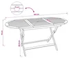 vidaXL Table pliante de jardin, bois massif teck, Voir les images du produit 8