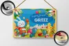 Blechschild Ostern Ostergrüße 30x20cm GREIZ Produktbild-Vorschau 2