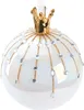 BRUBAKER Premium Weihnachtskugel Perle mit Krone Gold - 10 Produktbild-Vorschau 1