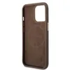 A brown phone case with a circular pattern inside, likely for MagSafe charging. Podgląd zdjęcia produktu