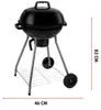 Alpina Barbecue - Grill kulisty - Grill - z pokrywą - Ø 45 Podgląd zdjęcia produktu 2