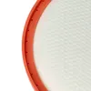 A close-up, cropped view of a white mesh filter with an orange rubber rim, showing small perforations along the rim. Produktbild-Vorschau