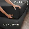 STUDIO Basic Frottee Spannbettlaken 120x200cm, Baumwolle Produktbild-Vorschau 4