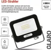 LED reflektor GLARO 10W, schwarz, IP65, 1000 lm, neutralweiß Podgląd zdjęcia produktu