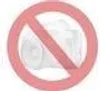 A red circle with a diagonal line through it, indicating prohibition, superimposed over a faint image of a camera. Anteprima dell’immagine prodotto